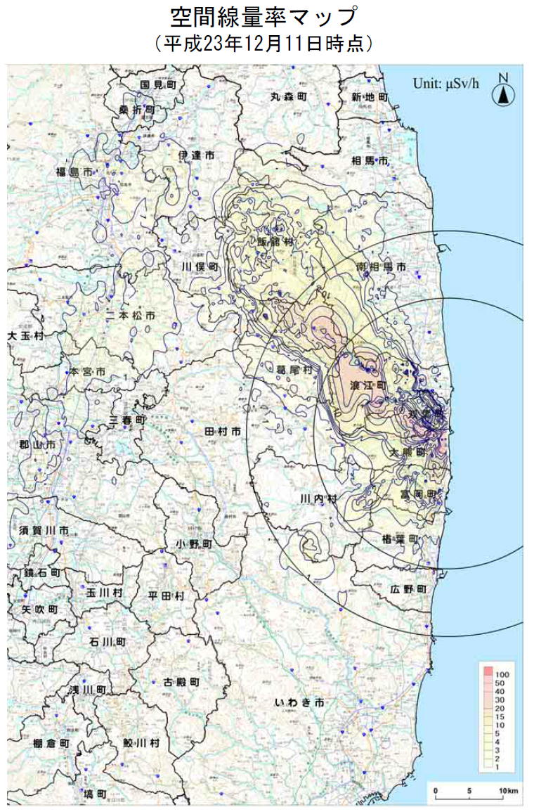 放射線の現在値 (12月11日)