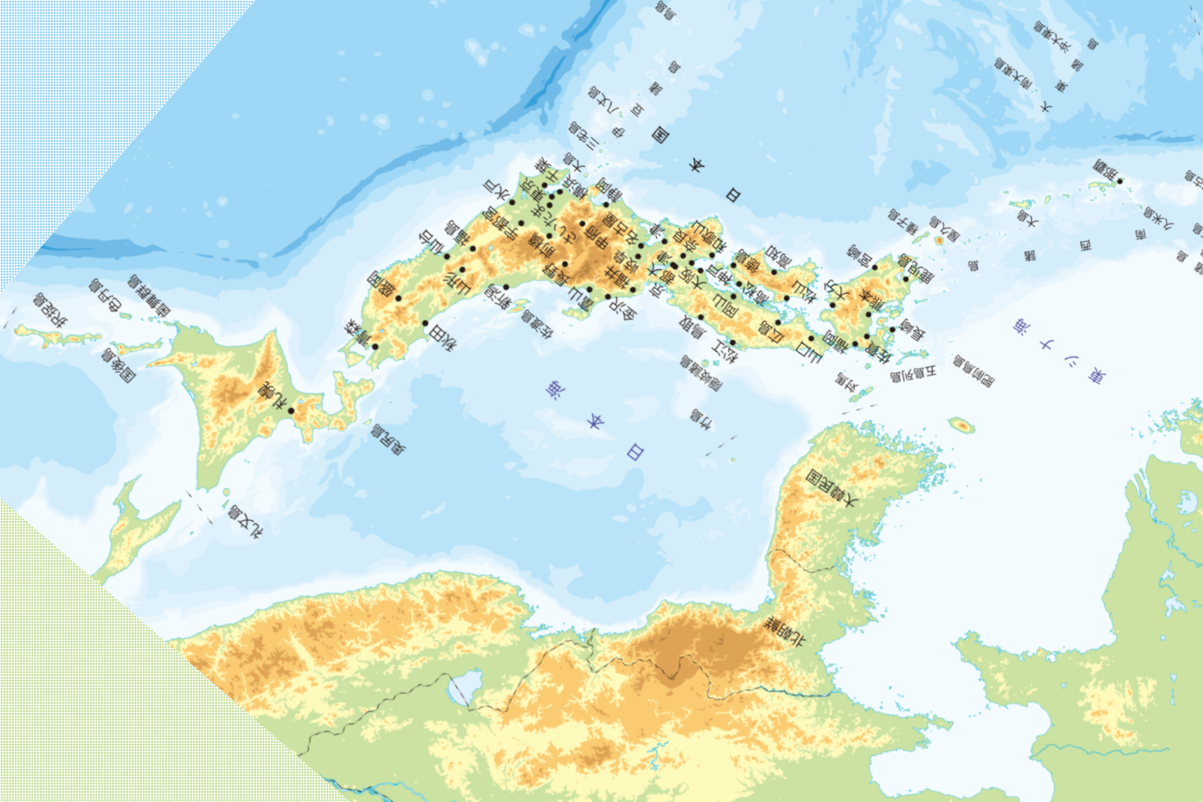 中国から見た日本地図 環日本海諸国図 Open ブログ